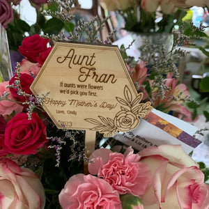 Personalized Flower Stakes